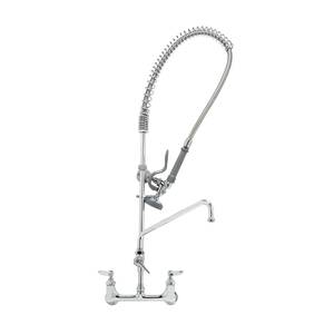 T&S Brass B-0133-ADF08-B Wall Mount 8" OC Pre-Rinse Unit w/ 8" Swing Nozzle Spout