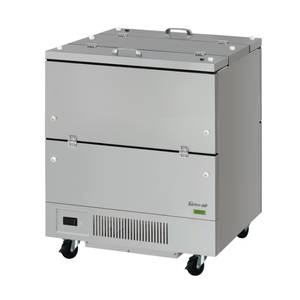 Turbo Air TMKC-34-2-SS-N6 Super Deluxe 34" Dual Sided Access Milk Cooler