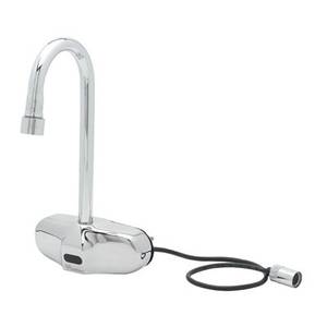 T&S Brass EC-3105-HG Chekpoint Electronic Wall Mount 4" Center Gooseneck Faucet