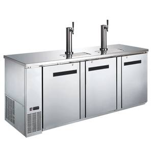 Falcon Food Service ADD-4SS 90" (4) Keg Draft Beer Cooler w/ Stainless Steel Exterior