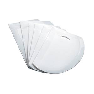 Winco PDS-7 White Plastic Dough Scraper - 6 Per Pack