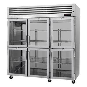Turbo Air PRO-77-6H-G Pro Series 73.9cu ft Reach-In Three-Section Heated Cabinet