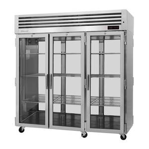 Turbo Air PRO-77H-G-PT Pro Series 78.1 cu ft Reach-In Three-Section Heated Cabinet