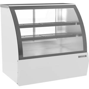 Beverage Air CDR4HC-1-W 49" Curved Glass White Refrigerated Deli Case