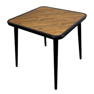 H&D Commercial Seating AT3030 30" x 30" Square Aluminum Plastic Wood Top complete w/base