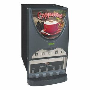 Bunn 38100.0003 Hot Cappuccino Beverage Dispenser with (5) 8lb Hoppers