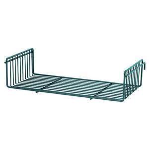 Quantum Food Service SG-S918P 18"W x 9"D x 3-3/4"H Flat Green Epoxy Store Grid Shelf