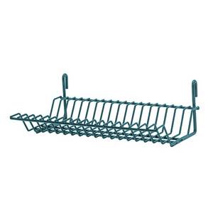 Quantum Food Service SG-LH1384P 3-1/2"W x 8-1/2"D Green EpoxyStore Grid Lid/Tray Drying Rack