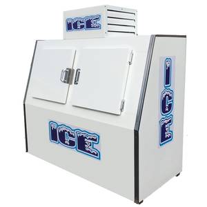 Fogel ICB-2-S 76" Outdoor Solid Door Bagged Ice Merchandiser