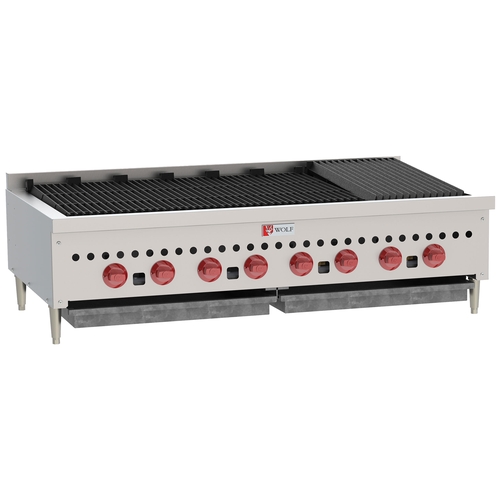 Wolf Commercial SCB47 46-3/4" WCountertop Charbroiler w/ (4) 14,500 BTU burners