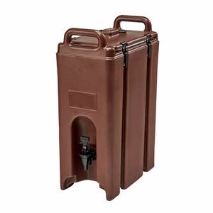 Cambro 500LCD131 Camtainer 4-3/4 Gallon Beverage Dispenser - Dark Brown
