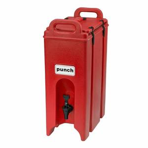 Cambro 500LCD158 4-3/4 Gallon Camtainer Beverage Dispenser - Hot Red