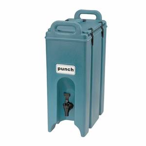 Cambro 500LCD401 4-3/4 Gallon Camtainer Beverage Dispenser - Slate Blue