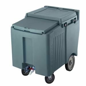 Cambro ICS125L191 SlidingLid Granite Gray Portable Ice Caddy w/ 125lb Capacity