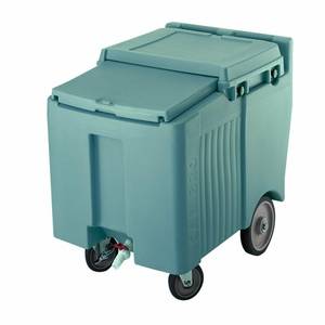 Cambro ICS125L401 SlidingLid Slate Blue Portable Ice Caddy w/ 125lb Capacity