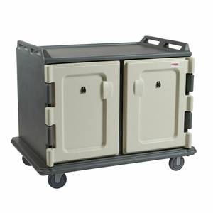 Cambro MDC1418S20191 48" Low Profile Granite Gray Meal Delivery Cart