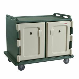 Cambro MDC1418S20192 48" Low Profile Granite Green Meal Delivery Cart