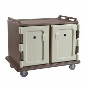 Cambro MDC1418S20194 48" Low Profile Granite Sand Meal Delivery Cart