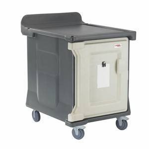 Cambro MDC1520S10HD191 29-1/2" Granite Gray Low Profile Meal Delivery Cart