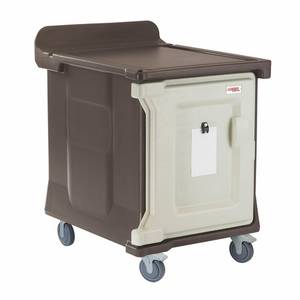 Cambro MDC1520S10HD194 29-1/2" Granite Sand Low Profile Meal Delivery Cart