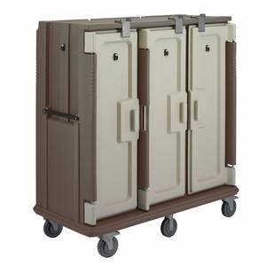 Cambro MDC1520T30194 3 Door Tall Profile Granite Sand Meal Delivery Cart