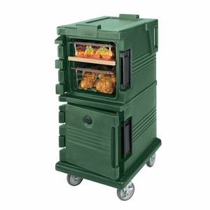 Cambro UPC600519 Ultra Camcart Green Double Stack Heated Food Pan Carrier
