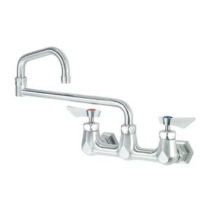 Krowne Metal DX-818 Diamond Series 18" Jointed Wall Mount Faucet w/ 8" Centers