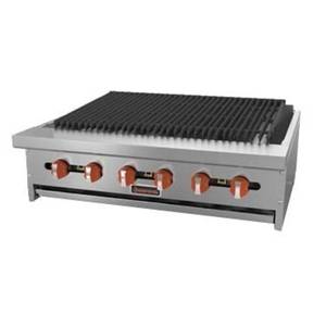 Sierra SRRB-48 48" Countertop NG Radiant Broiler - (8) 16 KBTU Burners