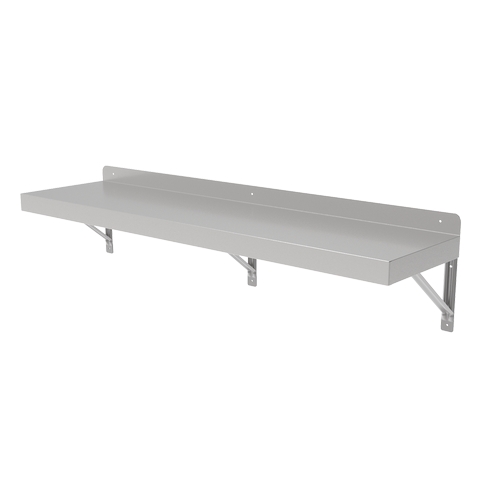GSW USA WS-E1460 60" x 14" 20 Gauge Stainless Steel Wall Mounted Shelf