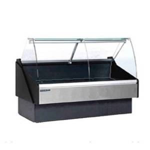 HydraKool KFM-CG-100-S 101" Curved Glass Self Contained Fresh Meat/Deli Case