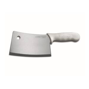 Dexter Russell S5387PCP Sani-Safe 7" Stainless Steel Cleaver w/ White Handle