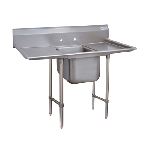 Advance Tabco 9-1-24-18RL - On Clearance - 1 Compartment Sink 18 Gauge 16"x20" Bowl Two 18" Drainboards