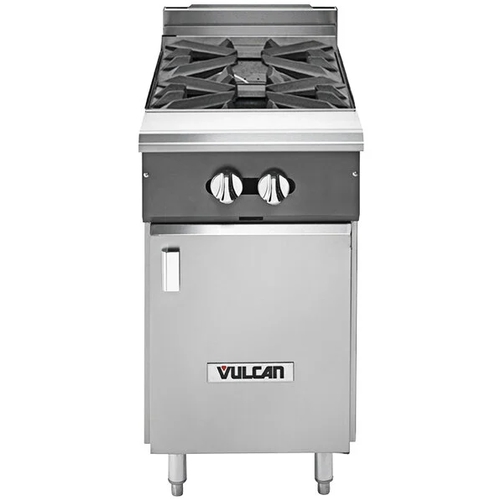 Vulcan V2B18B V Series Heavy Duty 18" Range w/ (2) 35K BTU Open Burner