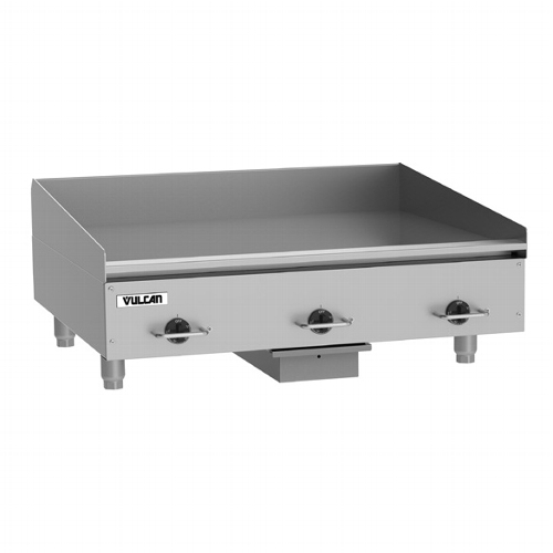 Vulcan HEG36E Heavy Duty Electric 36" Countertop Griddle- 1/2" Steel Plate