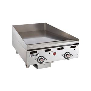 Vulcan MSA24-30 24"W x 30" D Heavy Duty Countertop Thermostatic Griddle