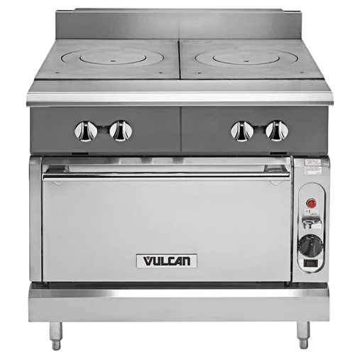 Vulcan V2FT36S V Series Heavy Duty 36" Range w/ (2) 18" French Tops