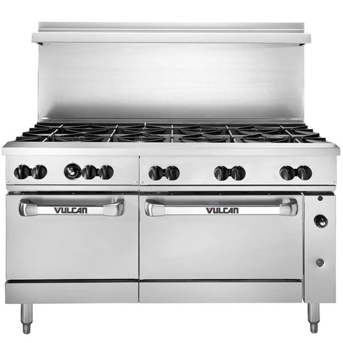 Vulcan 60RS-10B Endurance 60" Gas 10 Burner Range w/ Refrigerated Base