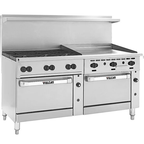 Vulcan 72RS-6B36G Endurance 72" Gas 6 Burner Range w/ 36" Right Manual Griddle