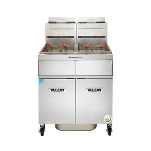 Vulcan 2TR85DF PowerFry3 High Efficiency 85lb (2) Vat Gas Fryer Battery