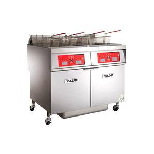 Vulcan 2ER85CF 42" (2) 85 lb Vat Electric Fryer Battery w/ Filtration 208v