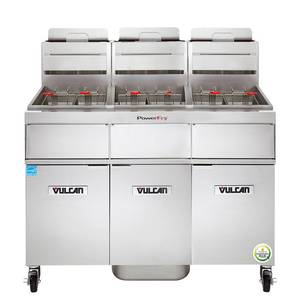 Vulcan 3TR65AF PowerFry3™ 65-70 lb High Efficiency (3) Vat Gas Fryer