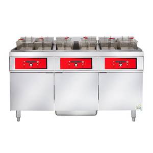 Vulcan 3ER50CF Free Standing 50 lb Capacity per Vat (3) Vat Electric Fryer