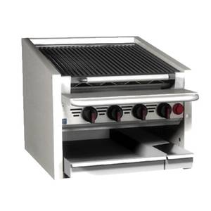 Magikitch'n CM-RMB-672CR 72" Countertop Radiant Gas Charbroiler w/ Cast Iron Radiants