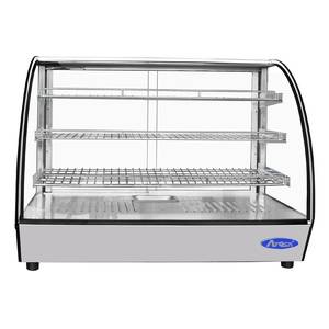 Atosa CHDC-56 35.5" 5.6cuft Heated Countertop Display Case - Curved Glass