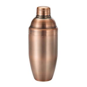 Winco BASS-24AC After 5 Antique Copper Finish 24 oz 3-Piece Shaker Cup