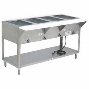 Supreme Metal HF-4E-*** 4 Well Dry Electric Hot Food Table for Pre-Cooked Foods