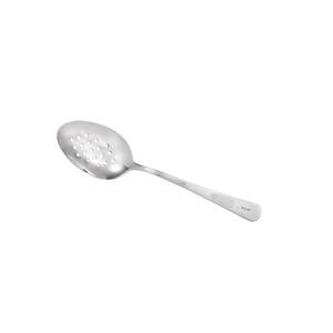 Mercer Culinary M35160 9" Stainless Steel Plating Spoon w/ Perforated Bowl