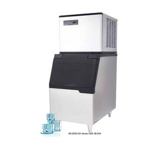 IceTro IM-0550-AH + IB-044 551lb Ice Machine Half Cube & 440lbs 30" Ice Storage Bin