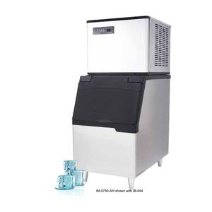 IceTro IM-0750-AH + IB-044 737lb Ice Machine Half Cube & 440lbs 30" Ice Storage Bin