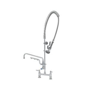 T&S Brass B-0123-U12-B UltraRinse 8" OC Deck Mount PreRinse Faucet